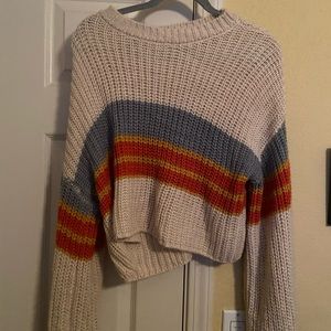 Rag poets bubble sleeve sweater